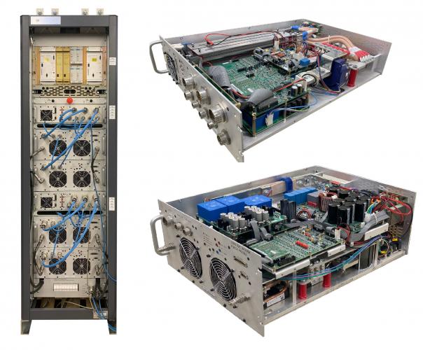 R2E.LHC600A-10V power converter and its power modules.